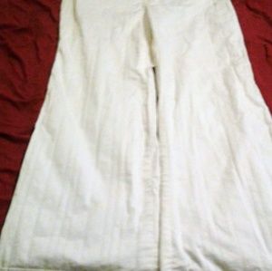 White pinstripe designer banana republic Jeans